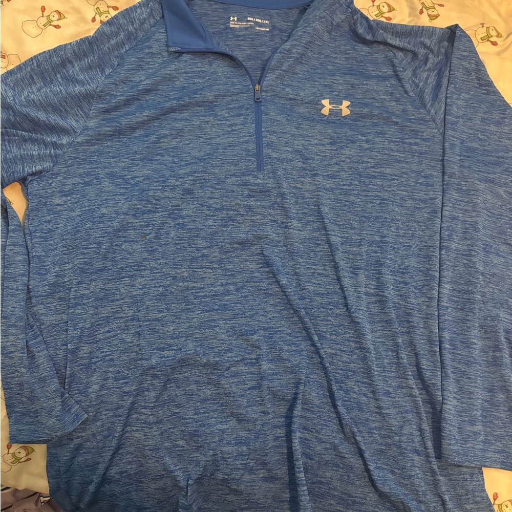 Under Armour Navy and Heathered Blue Pullover